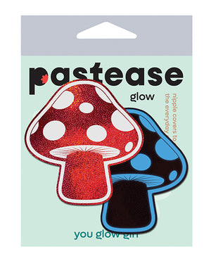 Pastease Pastease Premium Shiny Glow in the Dark Shroom - Red/White O/S