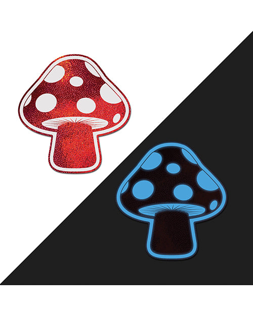 Pastease Pastease Premium Shiny Glow in the Dark Shroom - Red/White O/S - Image 2