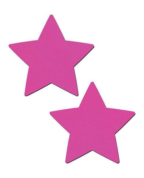 Pastease Pastease Basic Star Black Light Reactive - Neon Pink O/S - Image 2