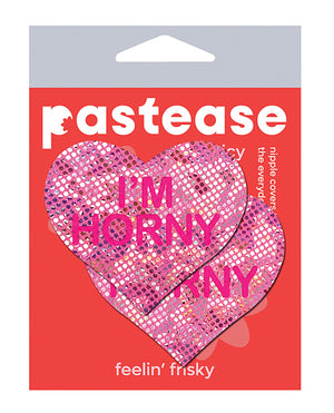Pastease Pastease I'm Horny Heart - Pink/Red O/S - Image 2