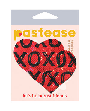 Pastease Pastease Glitter XOXO Heart - Red/Black O/S - Image 2