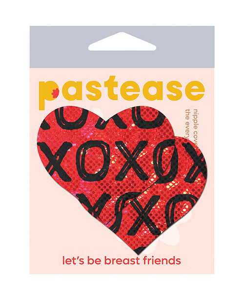 Pastease Pastease Glitter XOXO Heart - Red/Black O/S - Image 2