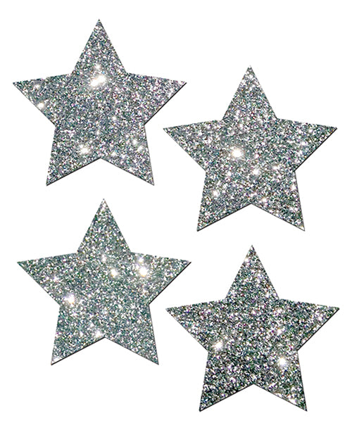 Pastease Pastease Petites Glitter Star - Silver O/S Pack of 2 Pair - Image 2