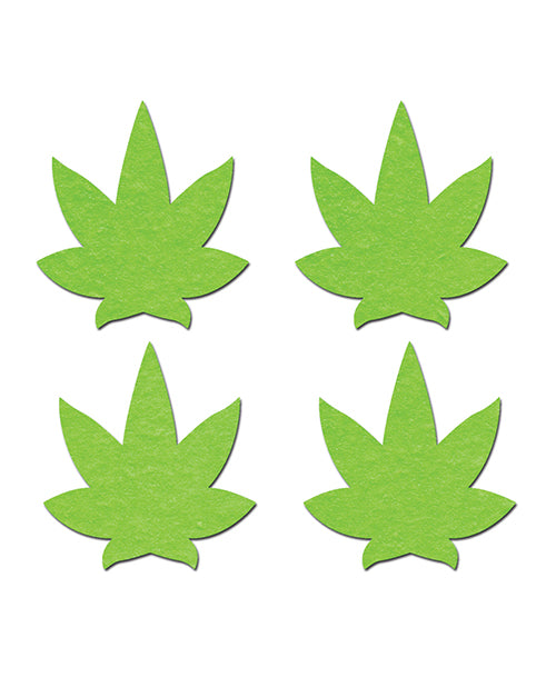 Pastease Pastease Petites Leaf - Glow in the Dark Green O/S Pack of 2 Pair - Image 2