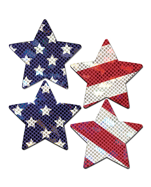 Pastease Pastease Premium Petites Glittering Stars &amp; Stripes - Red/White/Blue O/S - Image 2