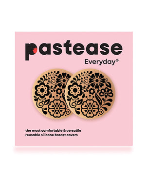 Pastease Pastease HALOS Silicone Floral Nipple Covers w/Travel Box - Bloom D+ Cup 10 or More Uses - Image 4