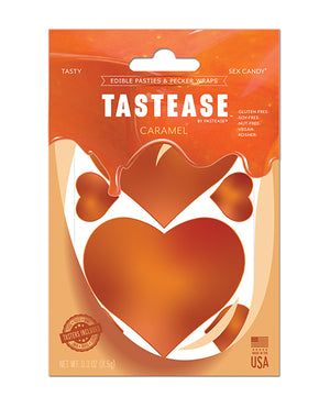 Pastease Pastease Tastease Edible Pasties &amp; Pecker Wraps - Caramel O/S