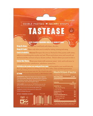 Pastease Pastease Tastease Edible Pasties &amp; Pecker Wraps - Caramel O/S - Image 2