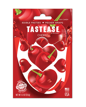 Pastease Pastease Tastease Edible Pasties &amp; Pecker Wraps - Cherry O/S