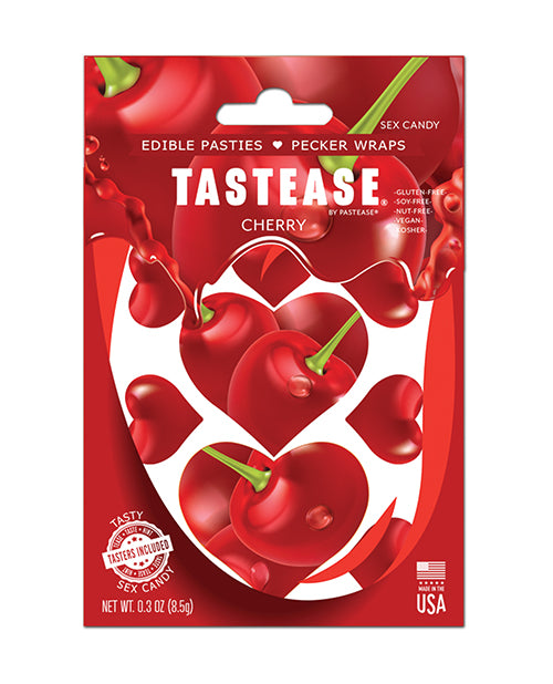 Pastease Pastease Tastease Edible Pasties &amp; Pecker Wraps - Cherry O/S