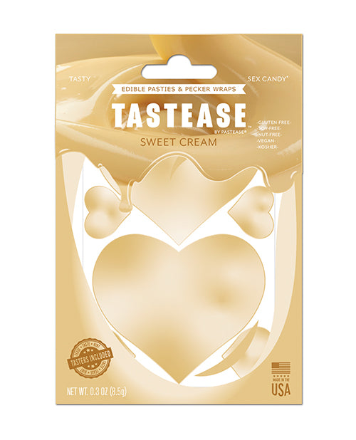 Pastease Pastease Tastease TEdible Pasties &amp; Pecker Wraps - Sweet Cream O/S