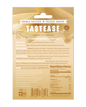 Pastease Pastease Tastease TEdible Pasties &amp; Pecker Wraps - Sweet Cream O/S - Image 2