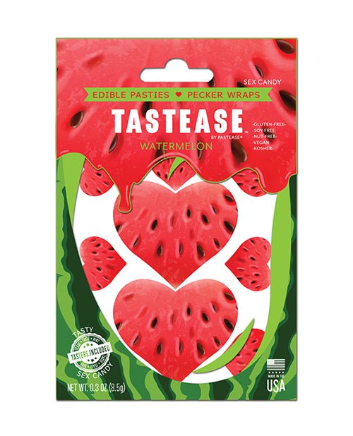 Pastease Pastease Tastease Edible Pasties &amp; Pecker Wraps - Watermelon O/S