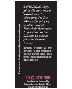 Dare to be Bare Dare Anal Desensitizing Cream - .5 oz Tube Boxed - Image 2