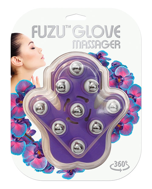 Fuzu Fuzu Glove Massager - Neon Purple