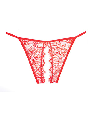Adore Adore Lace Enchanted Belle Panty Red O/S - Image 3