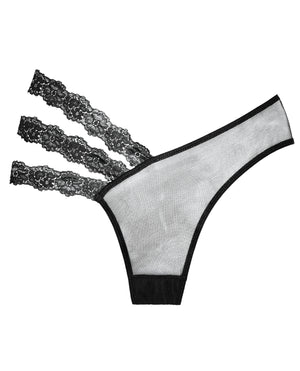 Adore Adore Sheer &amp; Lace Wild Orchid Panty Black O/S - Image 3