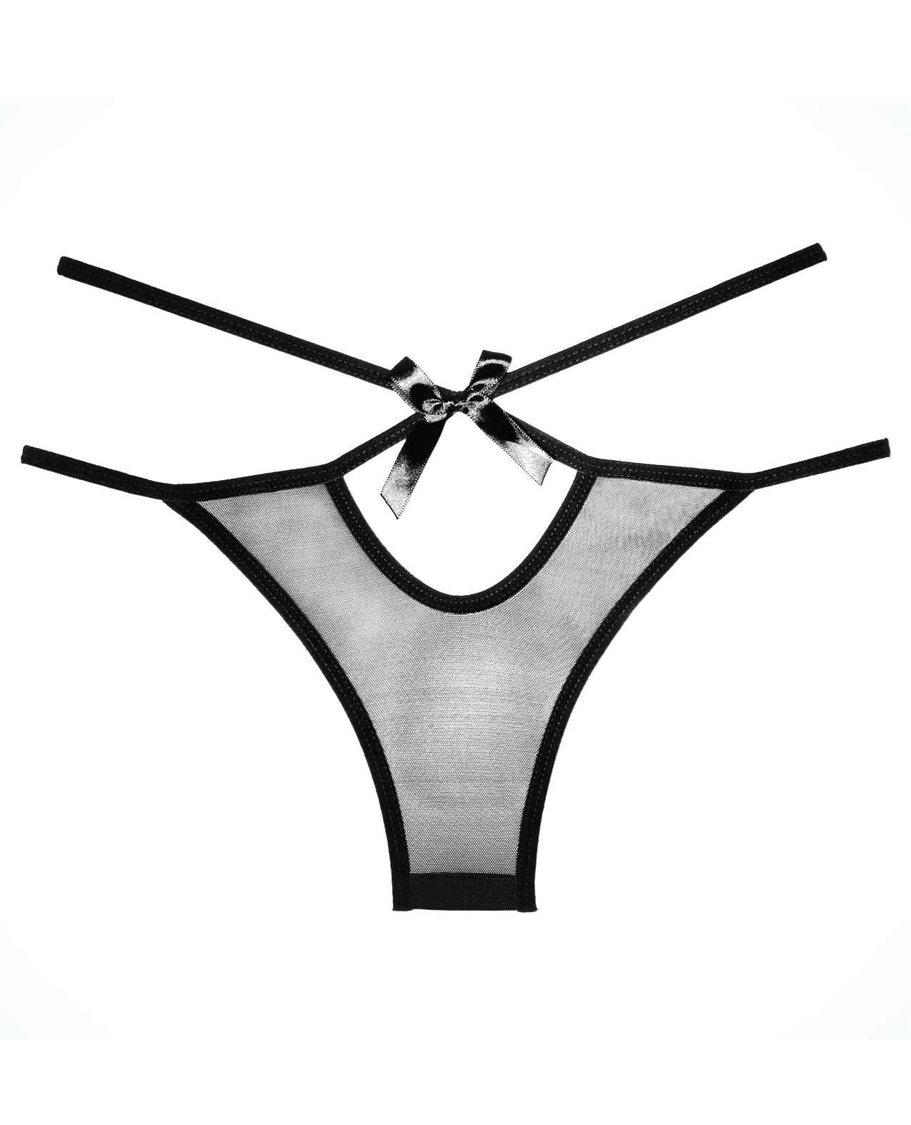 Adore Adore Sheer Naughty Vanilla Panty Black O/S