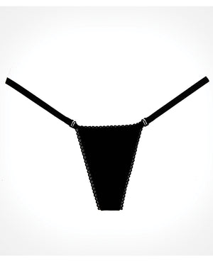 Adore Adore Between the Cheats Velvet Panty Black O/S - Image 2