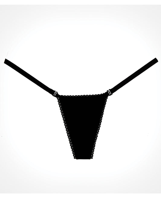 Adore Adore Between the Cheats Velvet Panty Black O/S - Image 2