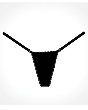 Adore Adore Between the Cheats Wetlook Panty Black O/S - Image 2