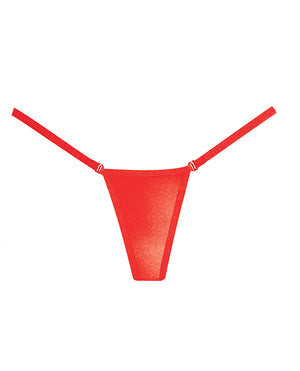 Adore Adore Between the Cheats Wetlook Panty Red O/S - Image 3