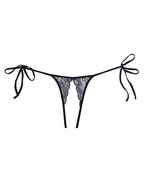 Adore Adore Sugar Tie Side Open Lace Panty Black O/S - Image 3