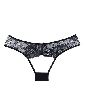 Adore Adore Kiss Mesh &amp; Lace Open Panty Black O/S - Image 2