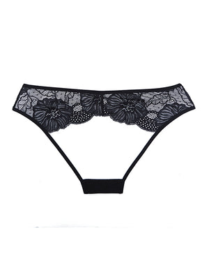 Adore Adore Kiss Mesh &amp; Lace Open Panty Black O/S - Image 4
