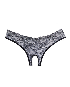 Adore Adore Crush Lace Open Panty Black O/S - Image 4