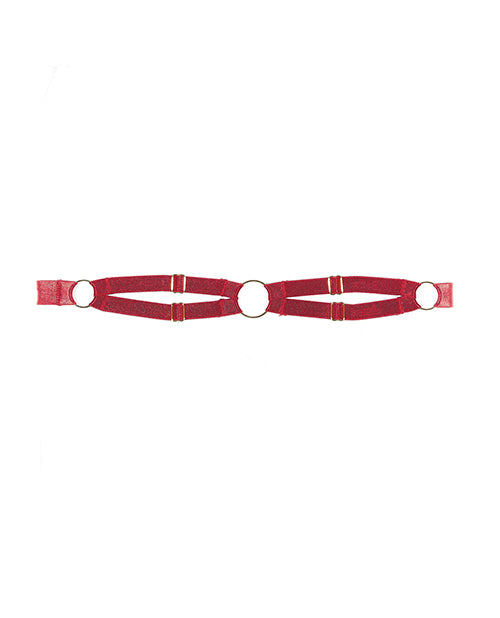 Allure Adore Come With Me Leg Garters Red O/S - Image 2