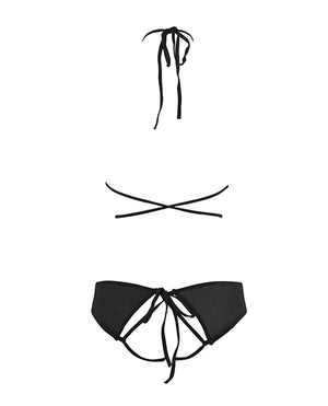 Allure Allure Marley Mesh Peek A Boo Top &amp; Open Panty Black S/M - Image 5