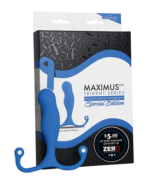 Aneros Aneros Maximus Syn Trident Special Edition Prostate Stimulator - Blue - Image 2