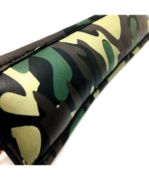 Sensual Sin Sensual Sin Leather Padded Wrist Cuffs - Camo Piping - Image 2