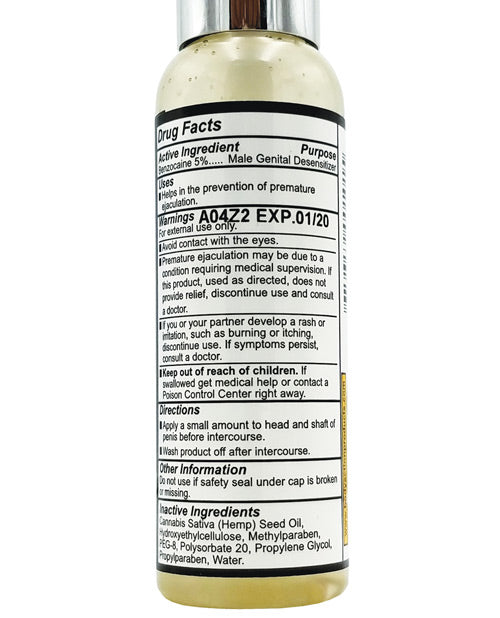 High Control Higher Control Climax Control Gel for Men w/Hemp Seed Oil - 2 oz
