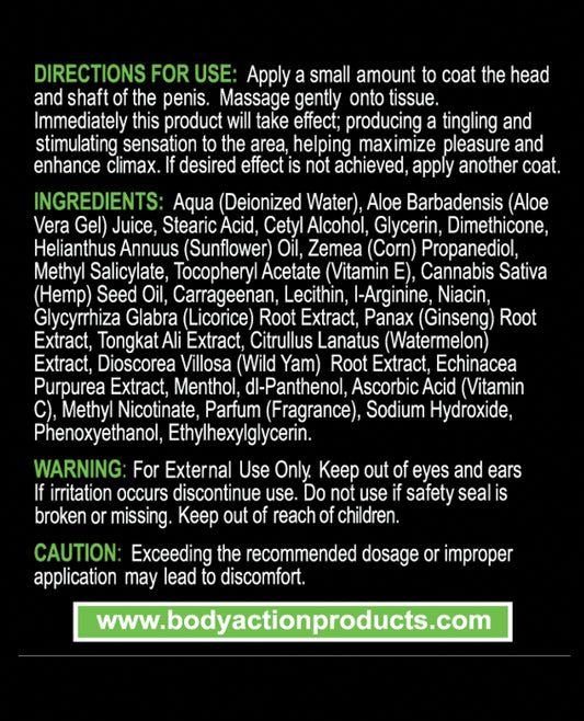 HemPleasure HemPleasure for Men - .5 oz Bottle - Image 2