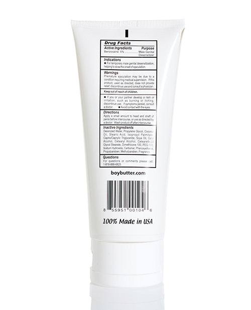 Boy Butter Boy Butter Desensitizing Comfort Cream - 6 oz Lube Tube
