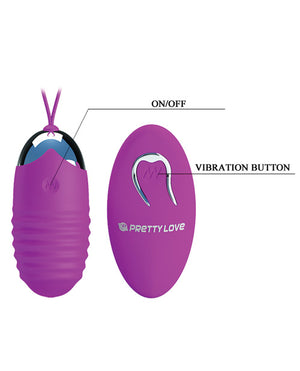Pretty Love Pretty Love Jessica 12 Functions Egg Vibrator - Fuchsia - Image 5