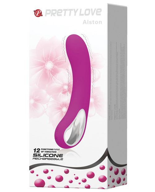 Pretty Love Pretty Love Alston 12 Function Vibrator w/Handle - Fuchsia - Image 2