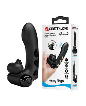 Pretty Love Pretty Love Orlando Honey Finger Sleeve Vibrator - Black - Image 3