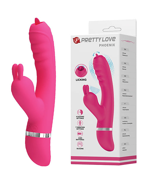 Pretty Love Pretty Love Phoenix Licking &amp; Sucking Rabbit - Pink