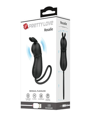 Pretty Love Pretty Love Rosalie Tethered Clit Stimulator - Black