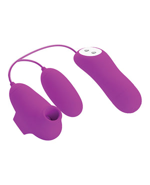 Pretty Love Pretty Love Suction &amp; Vibro Bullets - Fuchsia - Image 3