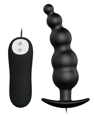 Pretty Love Pretty Love Vibrating Bead Shaped Butt Plug - Black - Image 2