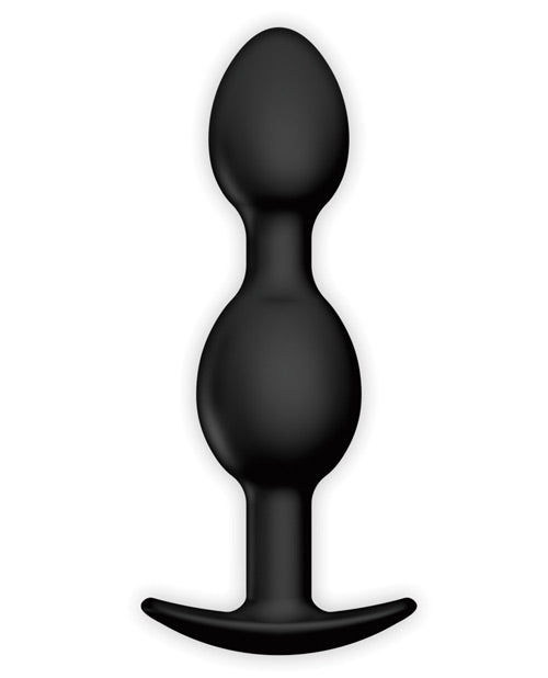 Pretty Love Pretty Love 4.05" Silicone Anal Plug w/Ball - Black - Image 2