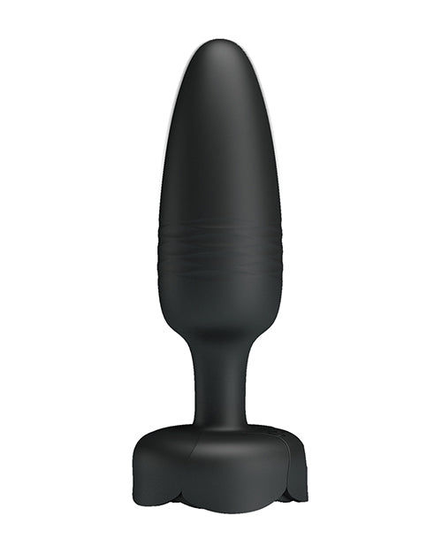 Pretty Love Tarion Thrusting Butt Plug w/Multi Color Bottom Light - Black - Image 2