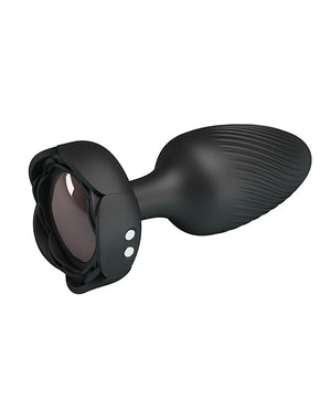 Pretty Love Pretty Love Osborn Medium Butt Plug w/Multi Color Bottom Light - Black - Image 4