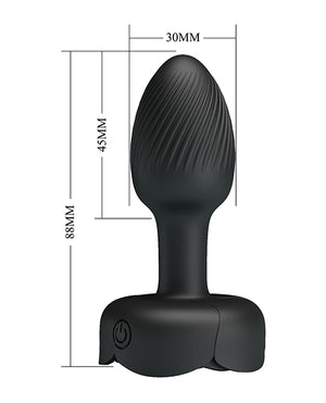 Pretty Love Pretty Love Olman Small Butt Plug w/Multi Color Bottom Light - Black - Image 5