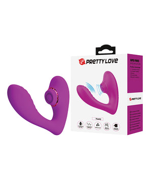 Pretty Love Pretty Love Nauty Thumping &amp; Vibrating Insertable Vibrator - Fuchsia