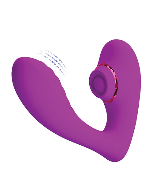 Pretty Love Pretty Love Nauty Thumping &amp; Vibrating Insertable Vibrator - Fuchsia - Image 2